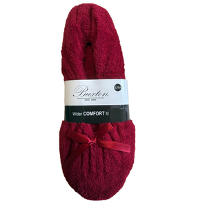 Buxton Prima Burgundy Wider Comfort Fit Slippers SKU0769 SKU0770